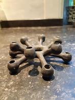 Vintage Spider Dansk design kandelaar., Huis en Inrichting, Woonaccessoires | Kandelaars en Kaarsen, Zwart, Ophalen of Verzenden