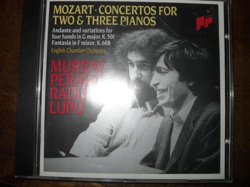 CD MOZART-CONCERTOS FOR 2 & THREE PIANO'S., Cd's en Dvd's, Cd's | Klassiek, Zo goed als nieuw, Overige typen, Classicisme, Ophalen of Verzenden