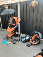 Mima Xari kinderwagen set, Gebruikt, Combiwagen, Verstelbare duwstang, Ophalen