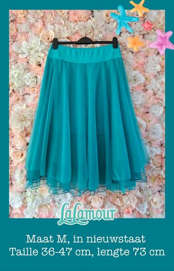 Lalamour petticoat rok aqua, maat M. Zgan beschikbaar voor biedingen