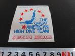 sticker Avonturenpark Hellendoorn 1983 The Great American, Verzamelen, Ophalen, Zo goed als nieuw, Bedrijf of Vereniging