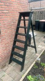 Oude vintage schilderstrap / huishoudtrap - groen, Ophalen, Gebruikt, Minder dan 2 meter