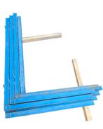 Voorraadstelling langgoedstelling draagarmstelling platenrek, Doe-het-zelf en Verbouw, Metalen, Ophalen, Gebruikt, IJzer