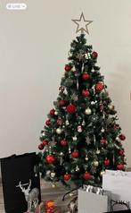 Kerstboom met alle decoratie en lampen, Diversen, Kerst, Ophalen, Zo goed als nieuw