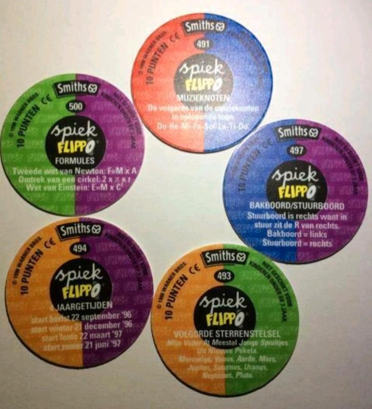 GEZOCHT: zie eerst kleurlijst SPIEK FLIPPO nr 491 t/m 510, Verzamelen, Flippo's, Losse flippo's, Adventure, Cheetos 24 Game, Chester Cheetos