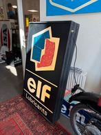 Vintage Elf Lubricants Reclamebord Lichtbak, Verzamelen, Merken en Reclamevoorwerpen, Ophalen, Reclamebord, Gebruikt, .