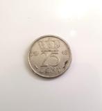 25 cent 1948 Wilhelmina, Postzegels en Munten, Munten | Nederland, Zilver, 25 cent, Ophalen of Verzenden, Koningin Wilhelmina