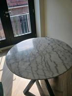 Ronde marmeren eettafel, Huis en Inrichting, Tafels | Eettafels, Ophalen, 50 tot 100 cm, Rond, 50 tot 100 cm