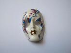 Broche masker keramiek porselein, Verzenden, Zo goed als nieuw, Overige kleuren, Overige materialen