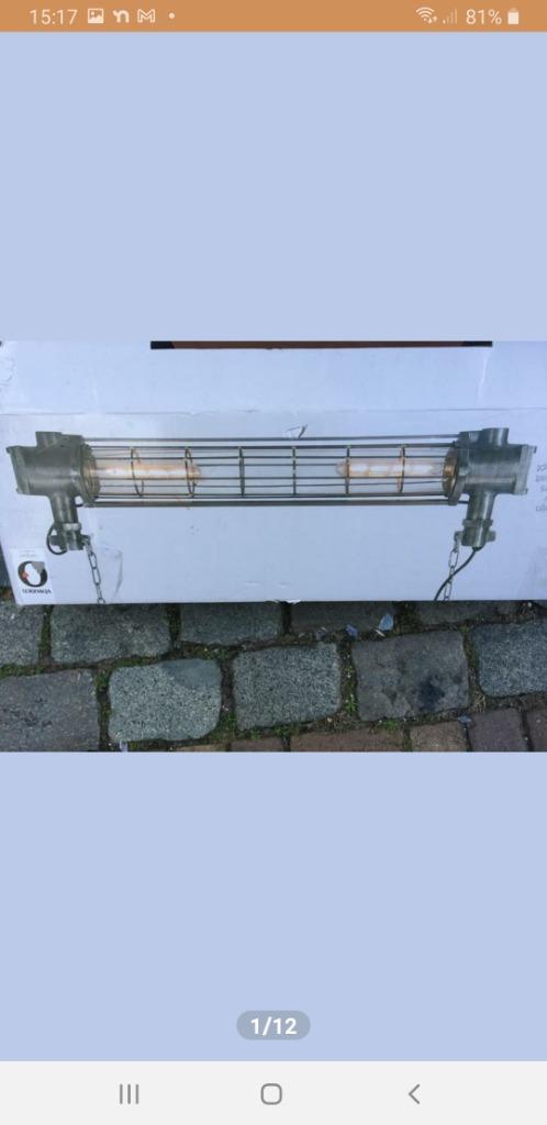 Plafondlamp tube, Incl. 2 Langwerpige ledlampen., Huis en Inrichting, Lampen | Hanglampen, Zo goed als nieuw, Minder dan 50 cm