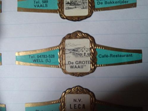 Sigarenbandje Well Café De grote Waaij, Verzamelen, Rookartikelen, Aanstekers en Luciferdoosjes, Gebruikt, Sigarenbandjes, Ophalen