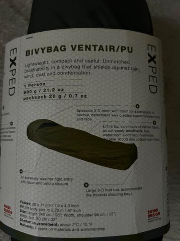 Exped Bivybag Ventair/pu beschikbaar voor biedingen