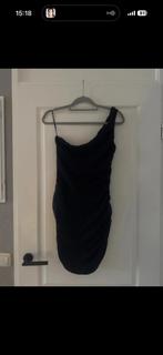 Glitter jurk zwart, Maat 38/40 (M), Zwart, Cocktailjurk, Ophalen of Verzenden