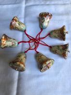 Vintage papier mache’ kerstklokjes, Diversen, Kerst, Ophalen of Verzenden, Zo goed als nieuw