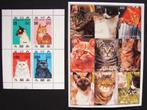 - 620 - 2 Blokken met 13 Katten., Verzenden, Postfris, Dier of Natuur