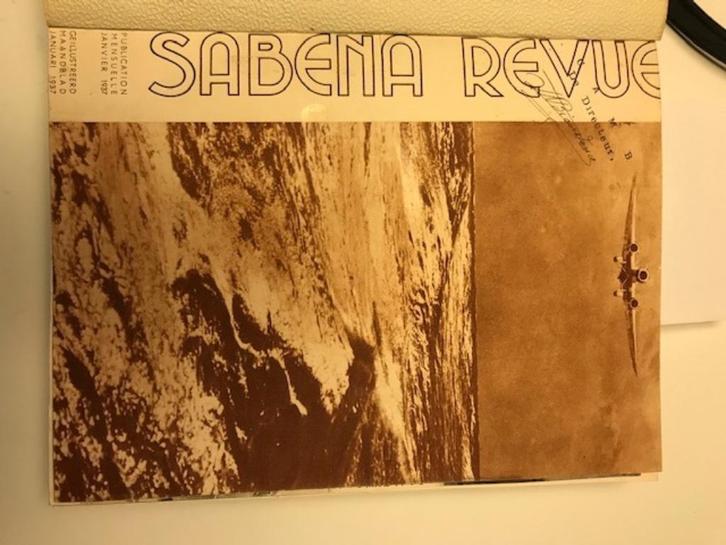 1937 Luchtvaart Sabena, Verzamelen, Luchtvaart en Vliegtuigspotten, Zo goed als nieuw, Boek of Tijdschrift, Ophalen of Verzenden