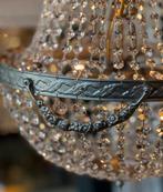 Kristal Zakkroonluchter in Oud Brons of Zilver - GRATIS LED, Ophalen of Verzenden, Nieuw, 75 cm of meer