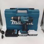 Makita HP457D Boormachine + 2x 18V Accu + Lader Compleet, Ophalen of Verzenden