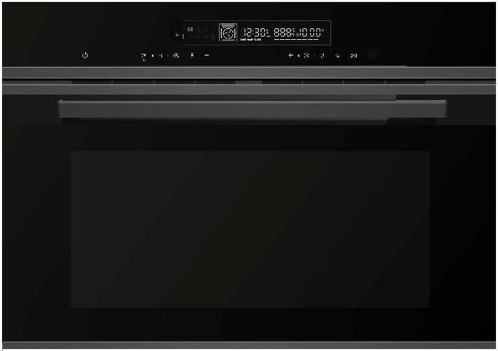 Nieuwe compacte zwarte combi-oven met moderne uitstraling!, Witgoed en Apparatuur, Ovens, Nieuw, Inbouw, Oven met grill, Minder dan 45 cm