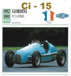 CI15 Autokaart Gordini F2 2- Litres ( 1952 - 1955), Ophalen of Verzenden, Zo goed als nieuw