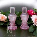 Kaarsenhouder roze – 2 stuks, Overige materialen, Overige kleuren, Nieuw, Ophalen of Verzenden