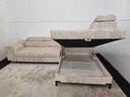 Gloednieuwe luxe hoekbank met slaapfunctie en opslag, Huis en Inrichting, 125 cm of meer, 125 cm of meer, Zo goed als nieuw, Info@homefriesland.nl
