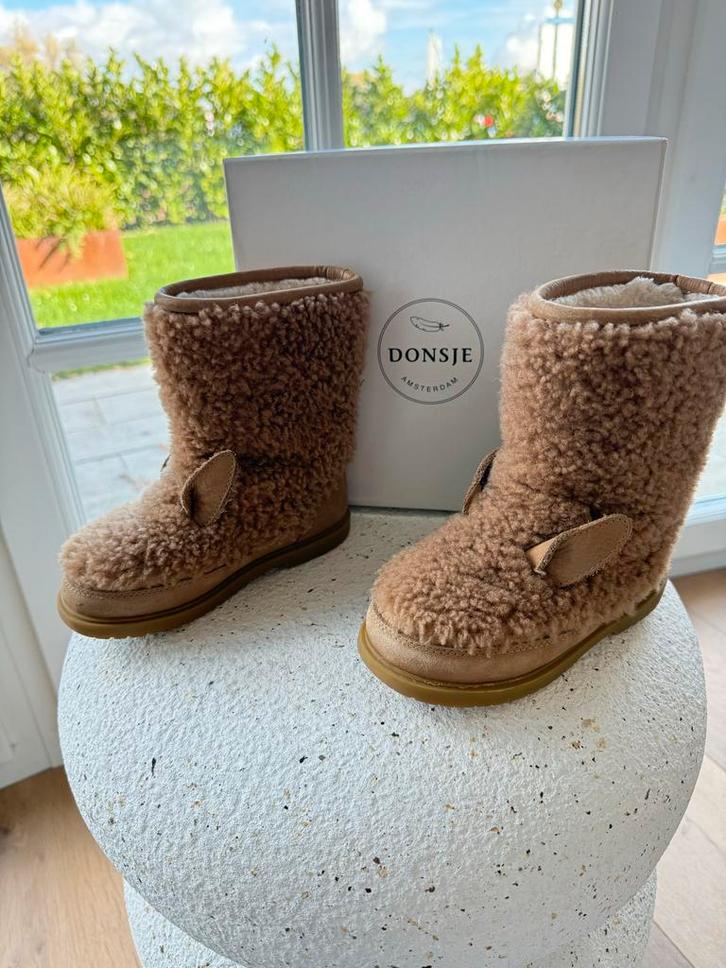 Donsje Amsterdam Winterlaarsjes Alpaca Beige Maat 27, Kinderen en Baby's, Kinderkleding | Schoenen en Sokken, Zo goed als nieuw