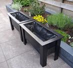 Plantenbakken diep zwart., Ophalen, Tuin, Minder dan 60 cm, Zo goed als nieuw