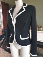 Bandolera zwart wit colbert jas jasje tussenjas S 36, Kleding | Dames, Verzenden, Zwart, Zo goed als nieuw, Maat 36 (S)
