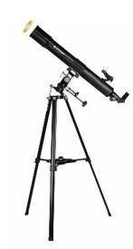 Bresser Taurus 90/900 NG telescoop carbon design, Lenzentelescoop (refractor), 80 tot 200 mm, Verzenden, Met statief