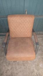 Industriële fauteuil, Gebruikt, Bruin, Ophalen of Verzenden, Metaal