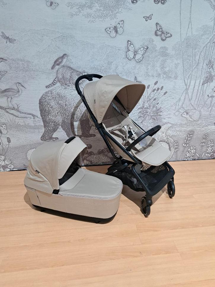 Easywalker Rockey M BrightTaupe metwieg en autostoeladapters, Kinderen en Baby's, Buggy's, Zo goed als nieuw, Overige merken, Zonnekap