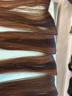 Bruine hairextensions met clips - licht en donkerbruin, Ophalen of Verzenden, Zo goed als nieuw