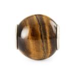 Trollbeads tijgeroog rond TSTBE-00042, Sieraden, Tassen en Uiterlijk, Bedels, Nieuw, Trollbeads, 1 bedel, Edelsteen