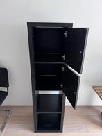 Ikea kallax kast bruin 2x inzet deuren, Huis en Inrichting, Ophalen, Zo goed als nieuw
