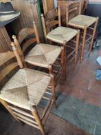 Oude houten barstoelen stoel kruk, Antiek en Kunst, Antiek | Meubels | Stoelen en Banken, Ophalen