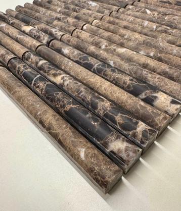 Mosaic Kit Kat Marron Emperador bull nose 151x30x15mm beschikbaar voor biedingen