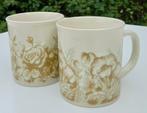 2  vintage mokken met rozen merk JAPAN, Antiek en Kunst, Ophalen of Verzenden