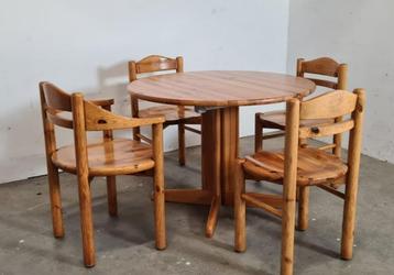 Vintage Scandinavische eetkamerset beschikbaar voor biedingen