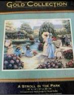 BORDUURPAKKET DIMENSIONS GOLD A STROLL IN THE PARK, Hobby en Vrije tijd, Borduren en Borduurmachines, Verzenden, Nieuw, Handborduren