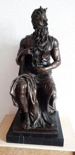 Bronzen beeld " Mozes "., Antiek en Kunst, Brons, Ophalen