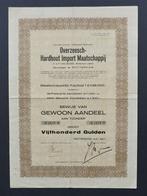 Overzeesch Hardhout Import Mij (Ned.Indie) - R'dam 1927, Verzenden, 1920 tot 1950, Aandeel