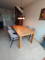 Eiken eettafel, Huis en Inrichting, Tafels | Eettafels, Ophalen, Gebruikt, Eikenhout, 200 cm of meer