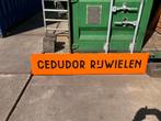 Emaille bord cedudor rijwielen, Ophalen, Gebruikt, Reclamebord