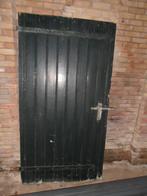 2 schuurdeuren/1 hardhouten binnendeur en 3 vintage deuren, 80 tot 100 cm, Gebruikt, Hout, Ophalen