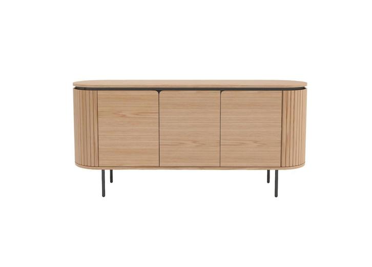 by fonQ Lameller Dressoir - Eiken | van €599, nu, Huis en Inrichting, Kasten | Dressoirs, Nieuw, 25 tot 50 cm, Ophalen of Verzenden