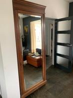 Eiken kast met originele geslepen glas spiegel, Huis en Inrichting, Kasten | Overige, Ophalen, Gebruikt