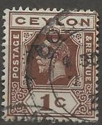 Ceylon, Postzegels en Munten, Verzenden, Zuid-Azië, Gestempeld