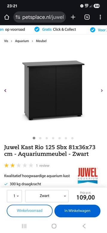 Juwel Rio aquarium kast, zwart. beschikbaar voor biedingen