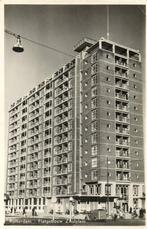 Rotterdam - Flatgebouw Zuidplein - 1954 gelopen, Ophalen of Verzenden, 1940 tot 1960, Gelopen, Zuid-Holland